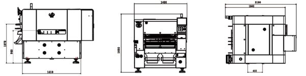 易通YT10S貼片機(jī)外形尺寸